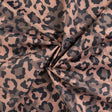 Wasserabweisender Poncho Stoff Leoparden Flecken | Taupe - Stofftime