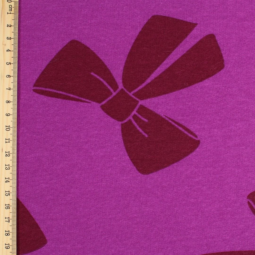 Wintersweat Schleifen | Lila - Stofftime