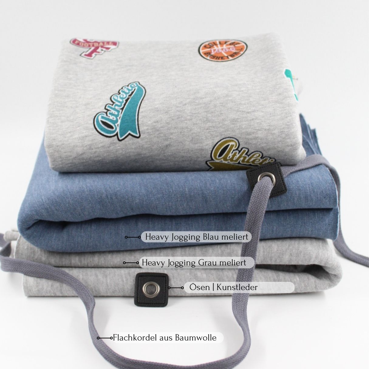 Wintersweat Sportverein - Motive | Grau meliert - Stofftime