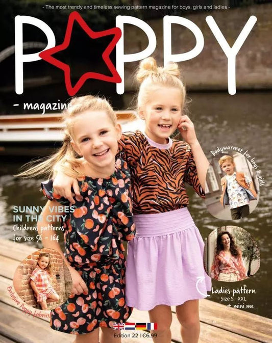Zeitschrift Poppy – Edition 22 mit Schnittmustern für Kinder - Stofftime